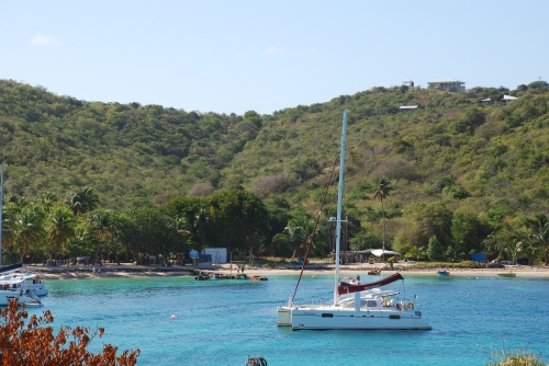 Dreamweaver au mouillage, Salt Whistle Bay, Mayreau, Saint-Vincent-et-les-Grenadines.JPG