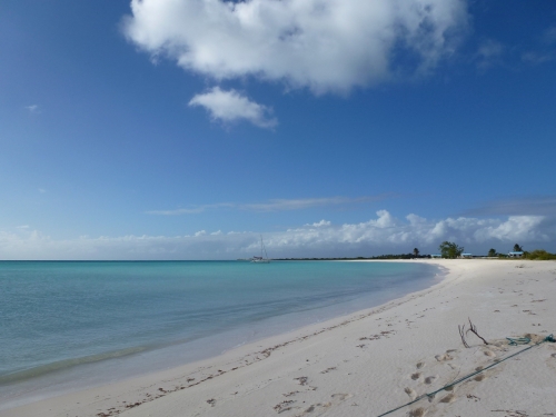 Dreamweaver au mouillage, Pomato Point, Anageda, BVI.JPG