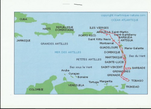 carte, antilles